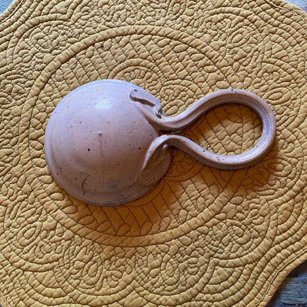 Handmade Pottery Rice Spoon - Picture 2 of 4